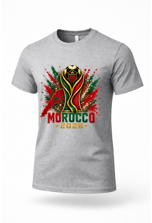 Athletic heather Morocco pride shirt mockup