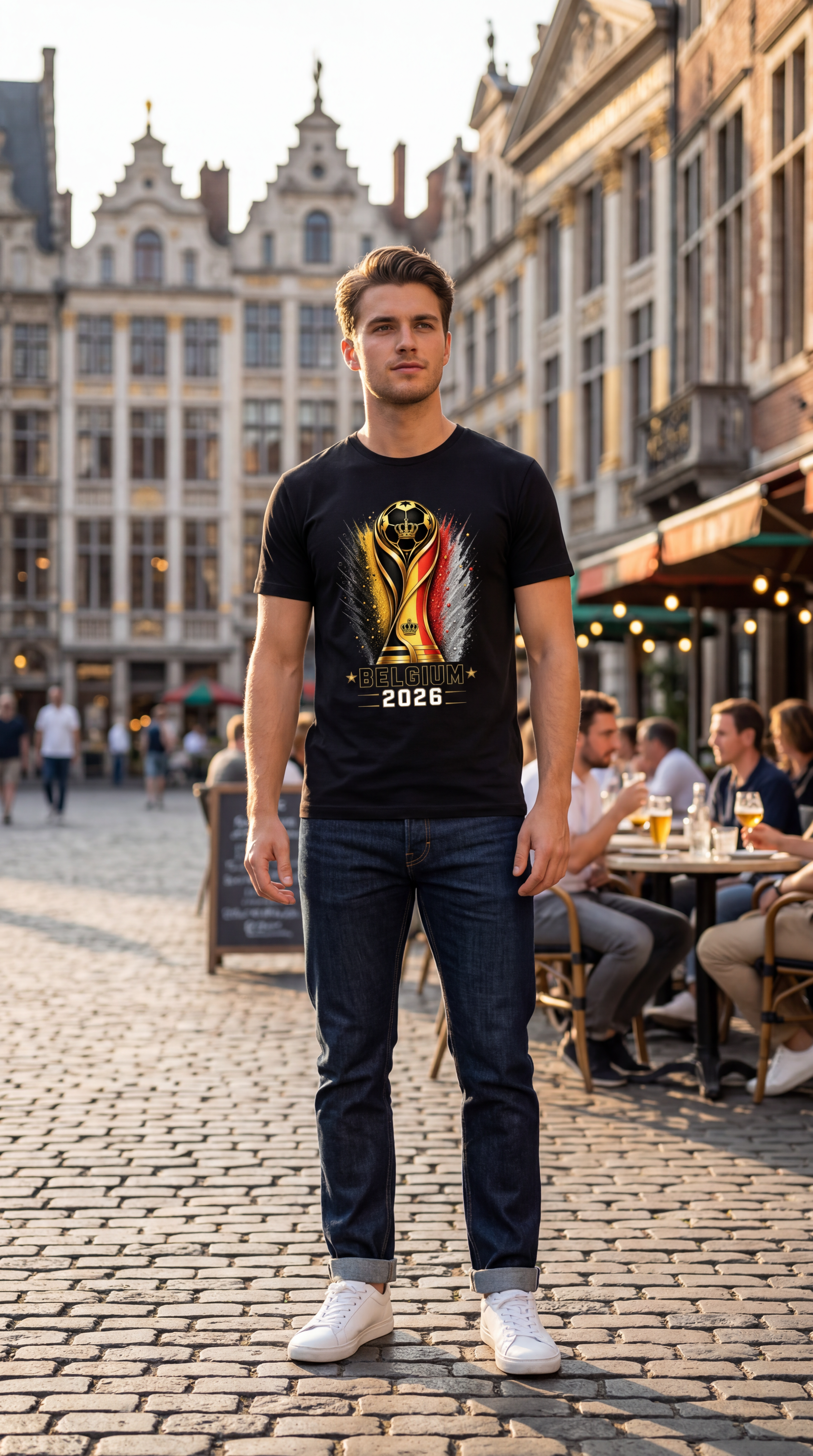 Belgium Soccer Shirt 2026 black football supporter t shirt