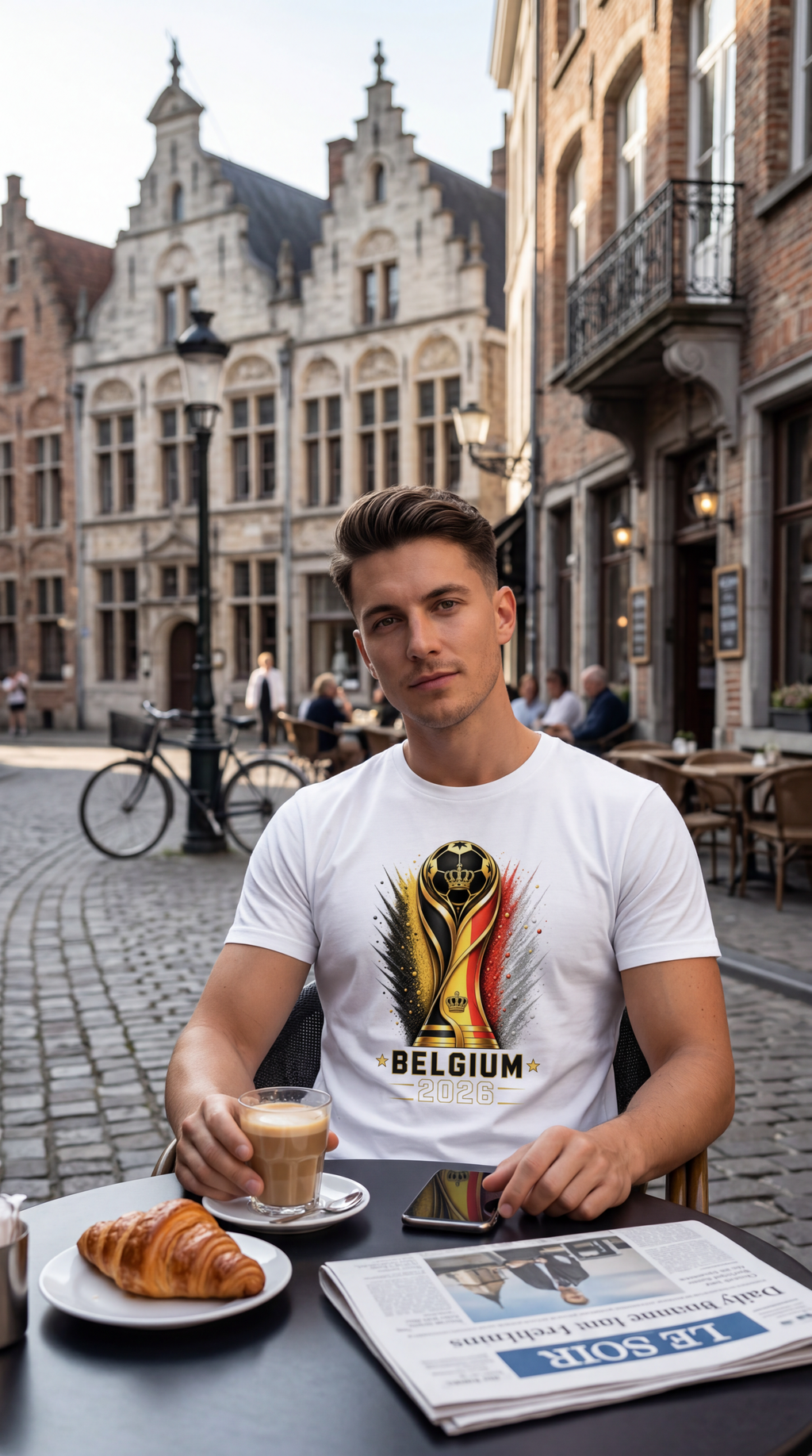 Belgium soccer shirt white football supporter apparel