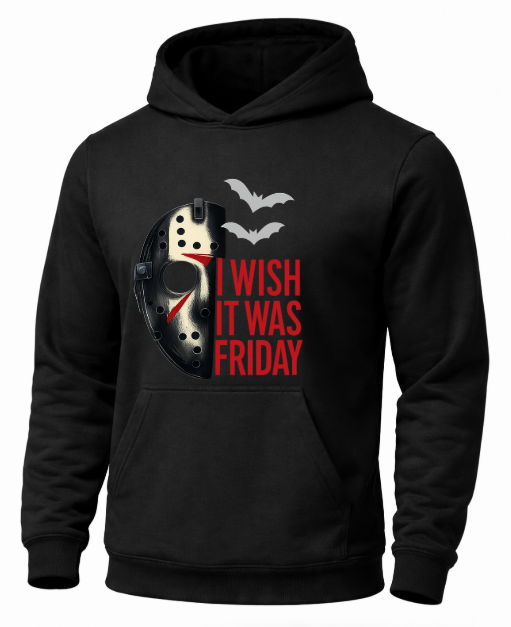 Black Friday the 13th Jason Voorhees I Wish It Was Friday horror hoodie