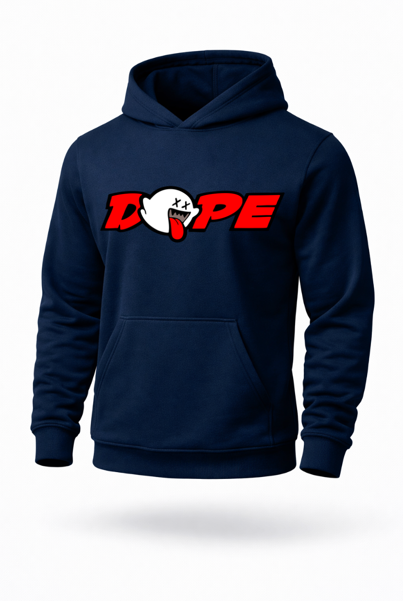 DOPE ghost meme graphic hoodie by Tailored Threadz