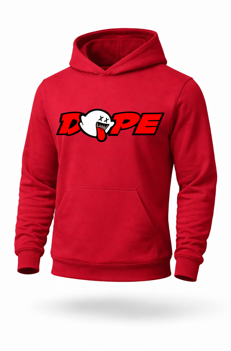 DOPE ghost meme graphic hoodie by Tailored Threadz