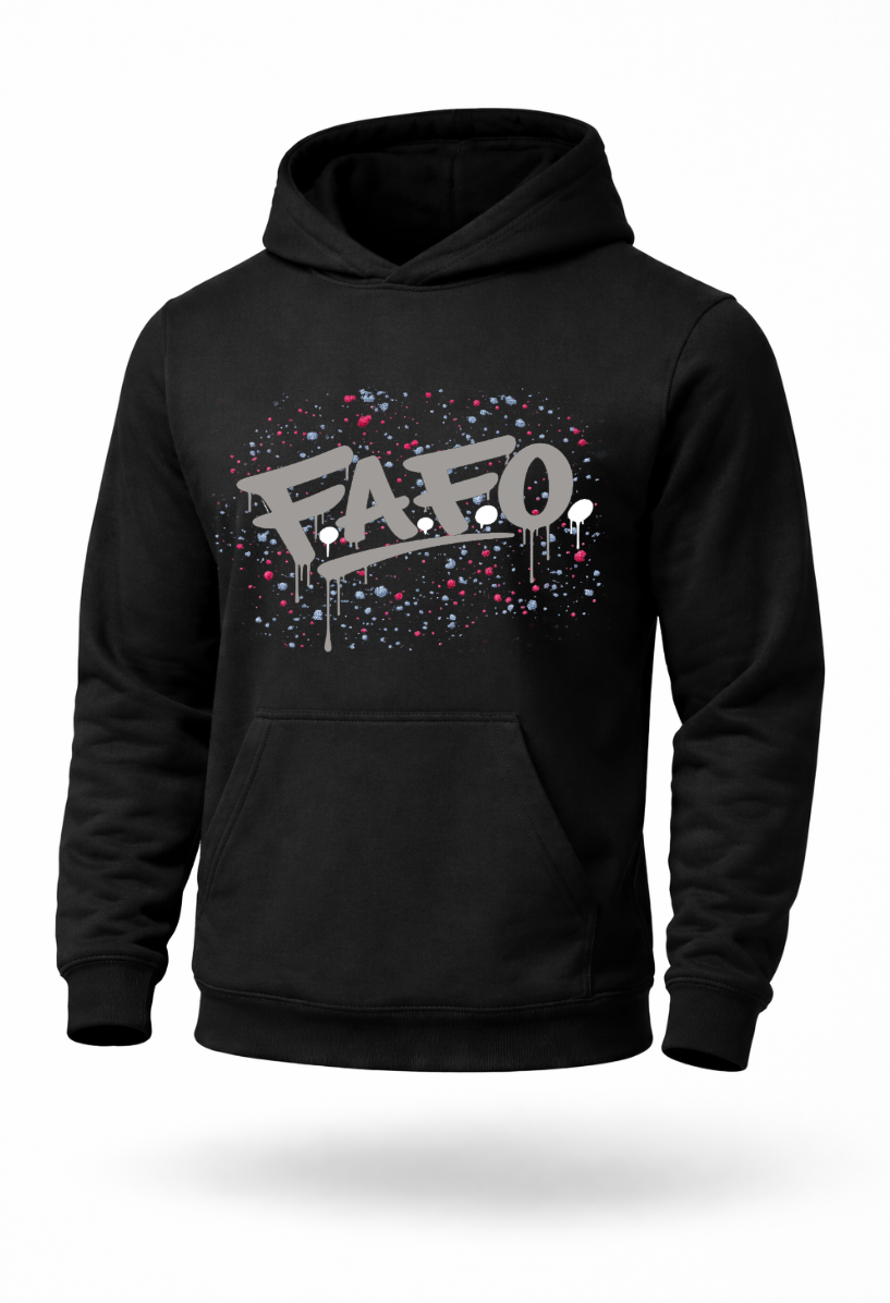 FAFO graffiti streetwear hoodie