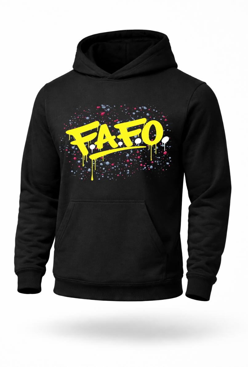 FAFO graffiti streetwear hoodie