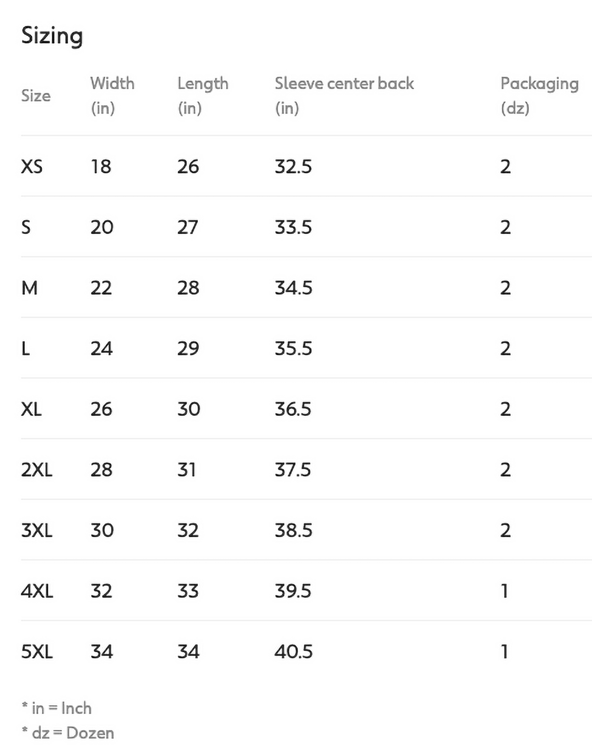Gildan G185 unisex Christmas hoodie size chart with garment measurements