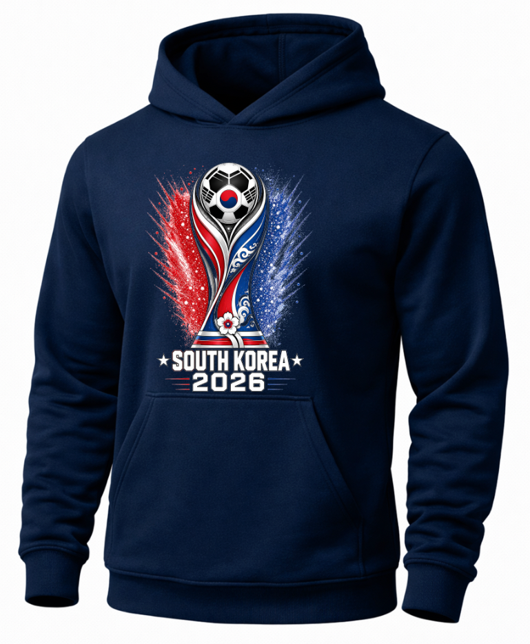 Navy blue South Korea soccer hoodie