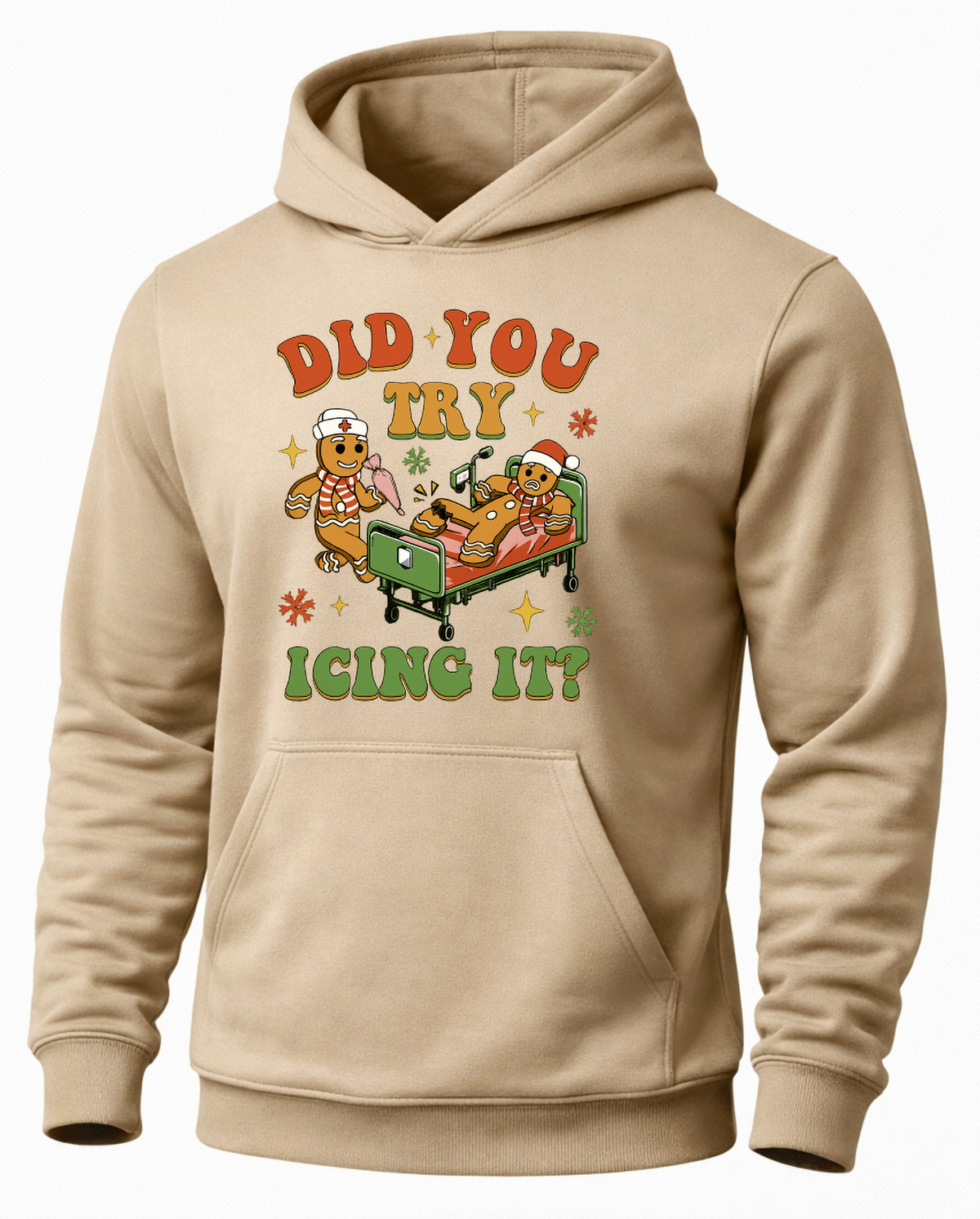 Sand Did You Try Icing It hoodie with funny medical Christmas design