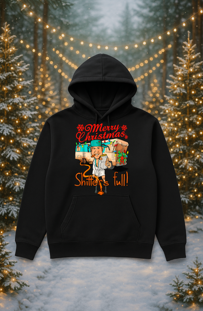 Funny Christmas Hoodie for Adults – Merry Xmas RV Humor Graphic Sweatshirt – Holiday Gift Pullover