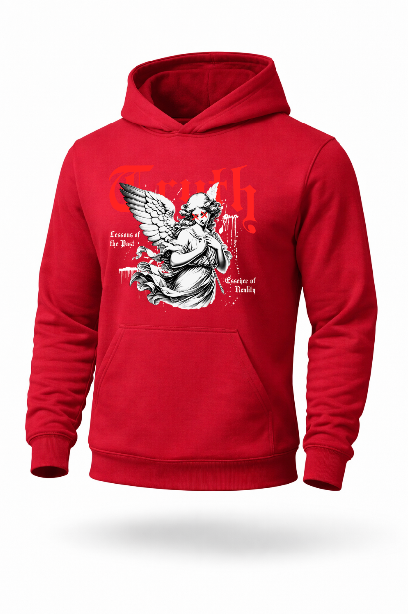 Truth gothic angel dark aesthetic streetwear hoodie by Tailored Threadz