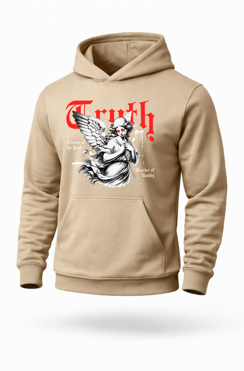 Truth gothic angel dark aesthetic streetwear hoodie by Tailored Threadz
