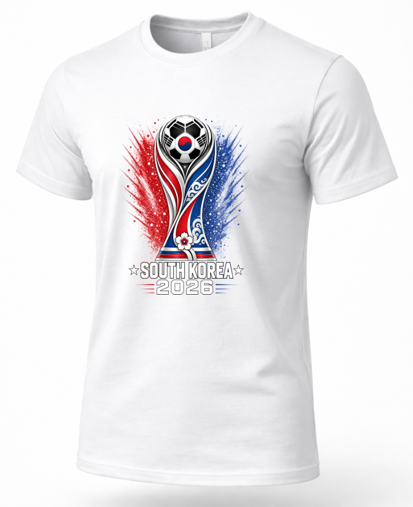 White South Korea soccer supporter shirt