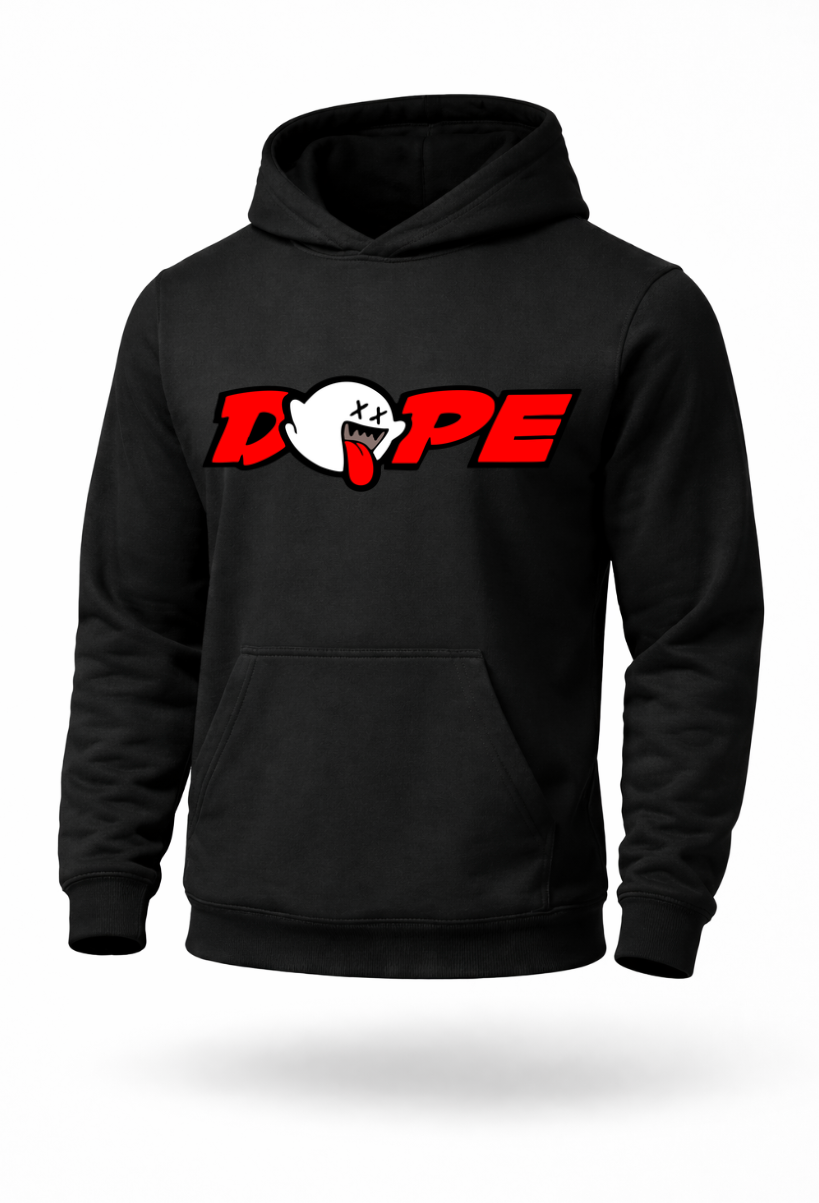 DOPE ghost meme graphic hoodie by Tailored Threadz
