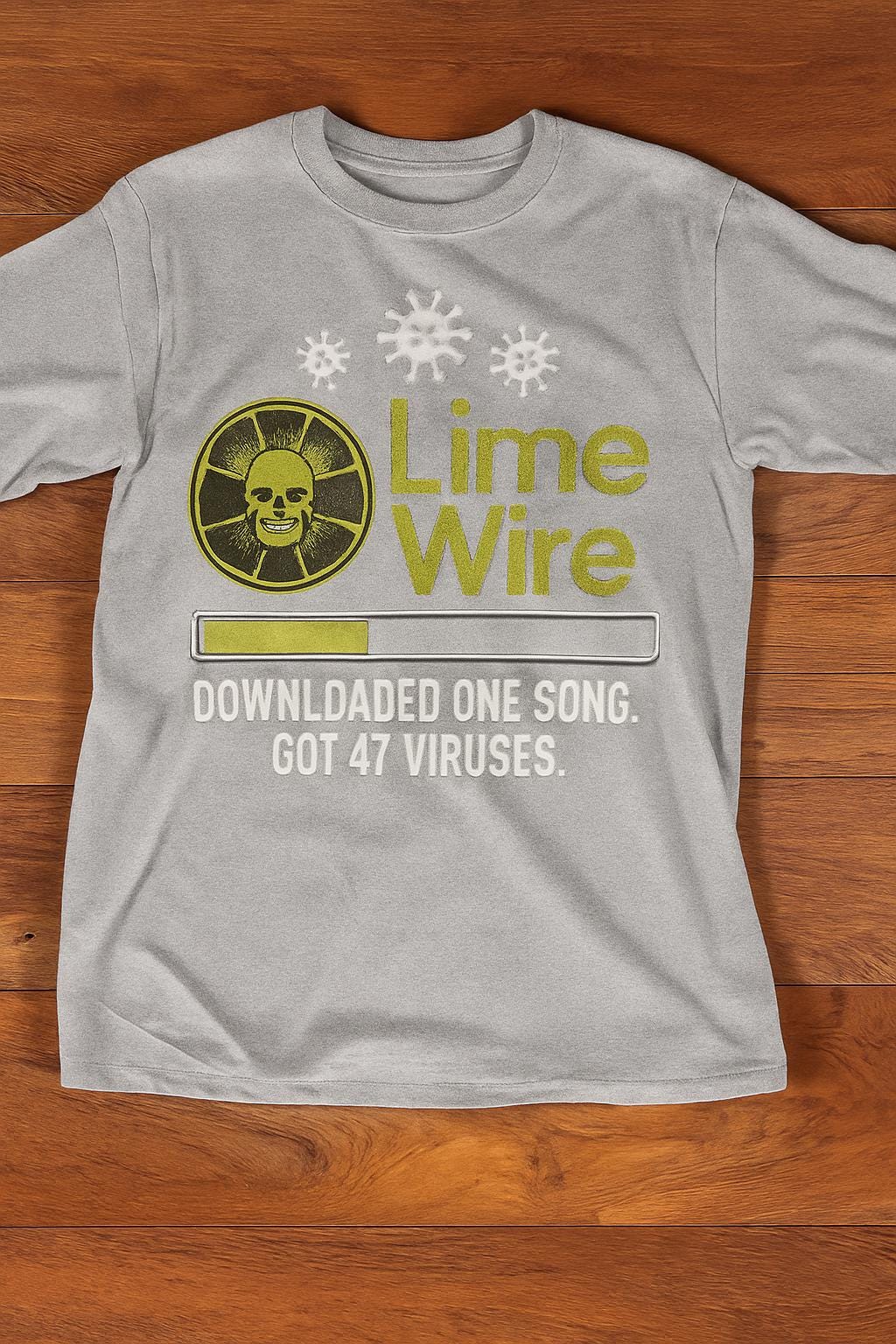 LimeWire Funny T-Shirt – 2000s Nostalgia Tee – Viral Meme Graphic Shirt | Y2K Retro Internet Humor