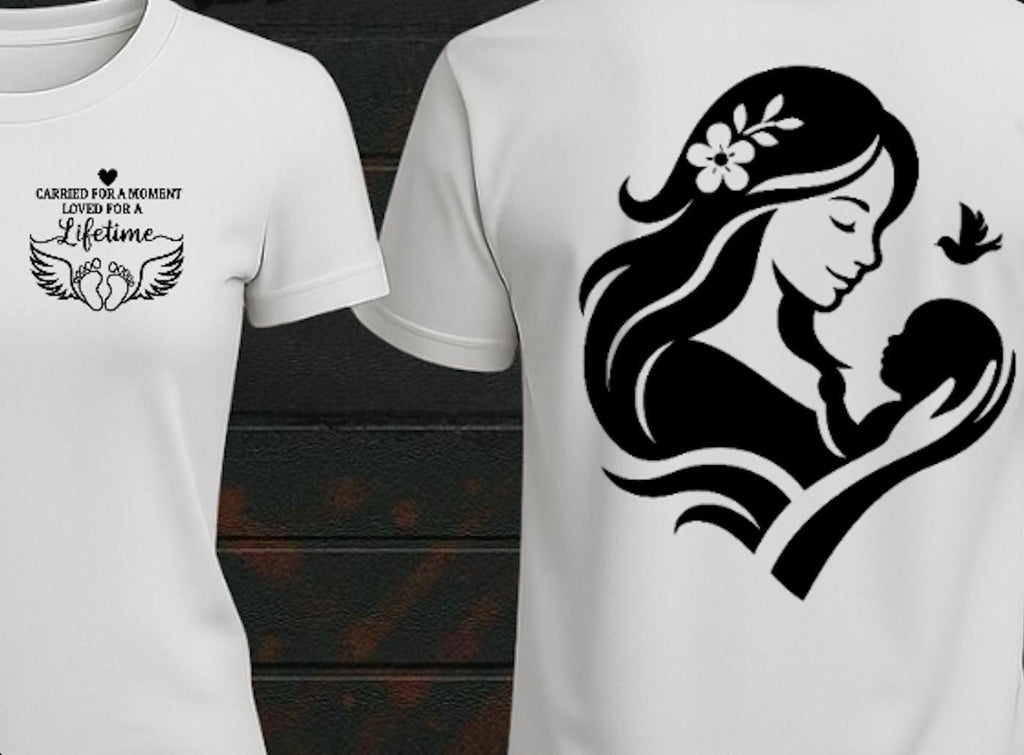 Memorial Mom & Baby T-Shirt: Infant Loss Awareness - Limited Edition