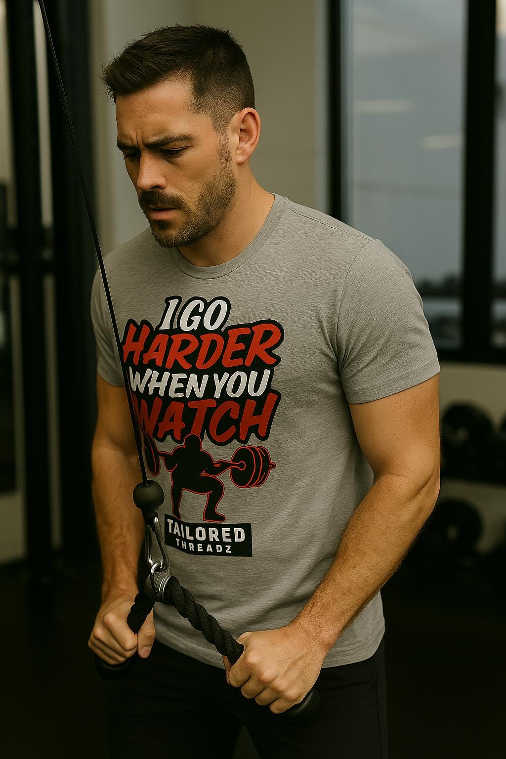 Funny Gym Shirt: I Go Harder When You Watch - Fitness Motivation