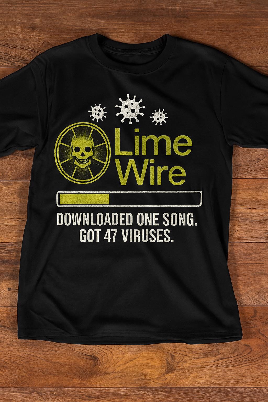 LimeWire Funny T-Shirt – 2000s Nostalgia Tee – Viral Meme Graphic Shirt | Y2K Retro Internet Humor