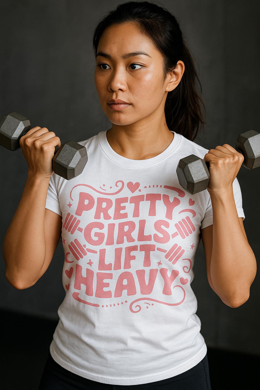 Pretty Girls Lift Heavy Shirt: Women's Gym Tee - Limited Edition
