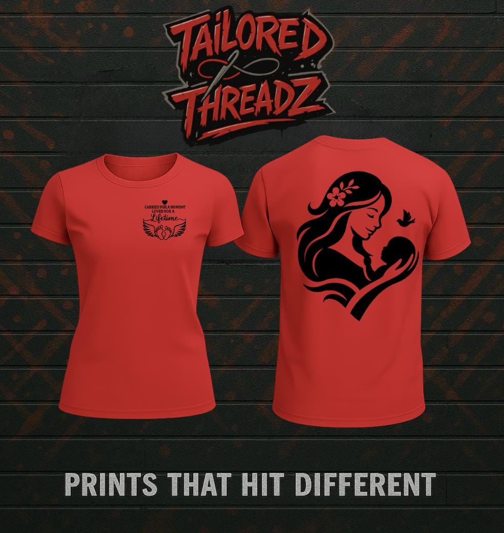 Memorial Mom & Baby T-Shirt: Infant Loss Awareness - Limited Edition