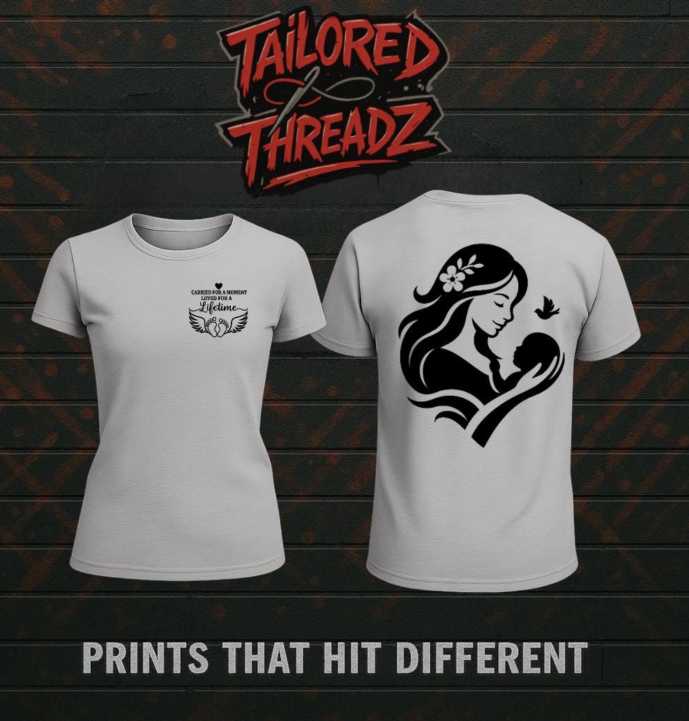 Memorial Mom & Baby T-Shirt: Infant Loss Awareness - Limited Edition