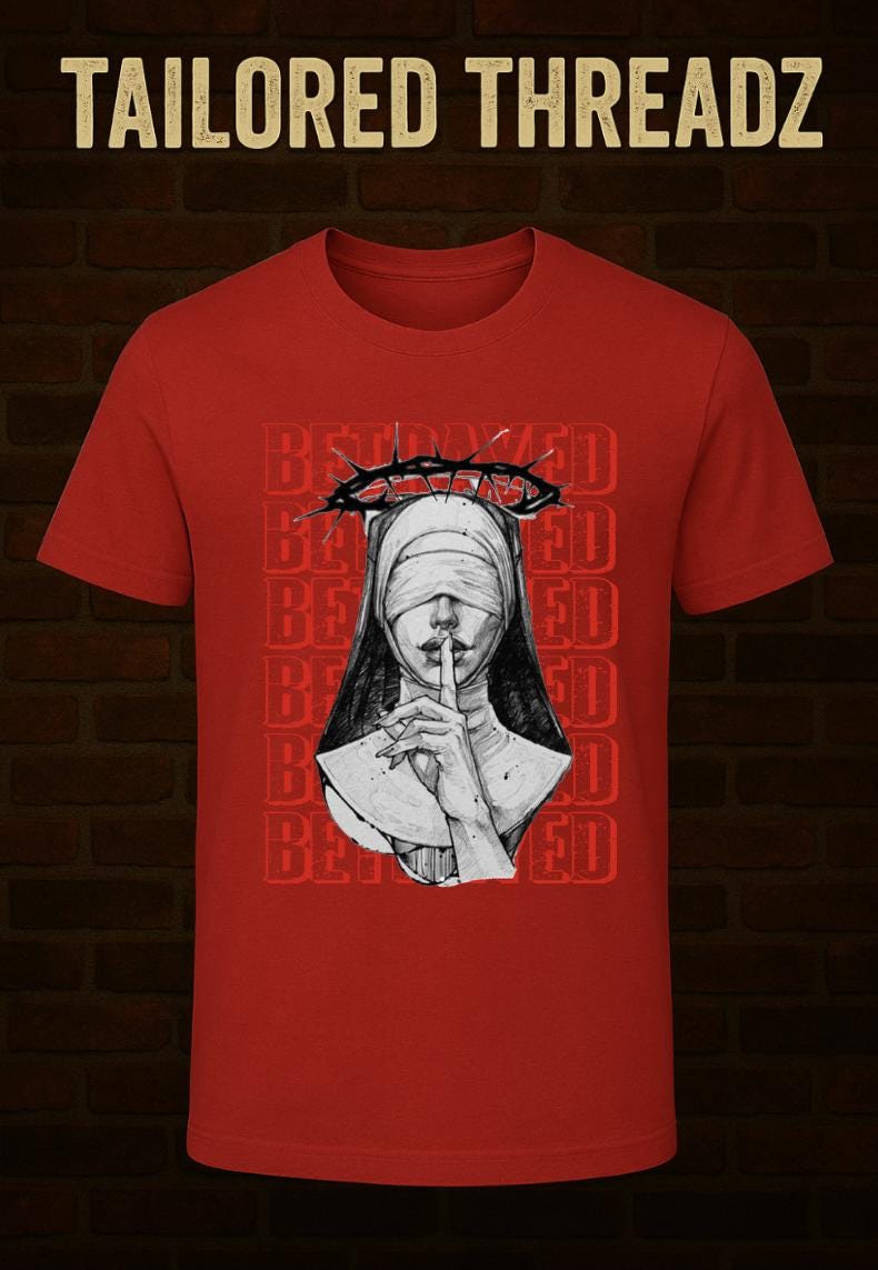 Betrayed Graphic Tee – Dark Streetwear Shirt | Limited Drop Urban Fashion | Gothic Horror Graphic T-Shirt