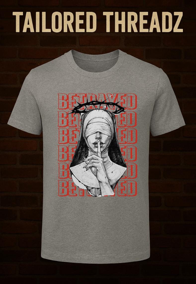 Betrayed Graphic Tee – Dark Streetwear Shirt | Limited Drop Urban Fashion | Gothic Horror Graphic T-Shirt