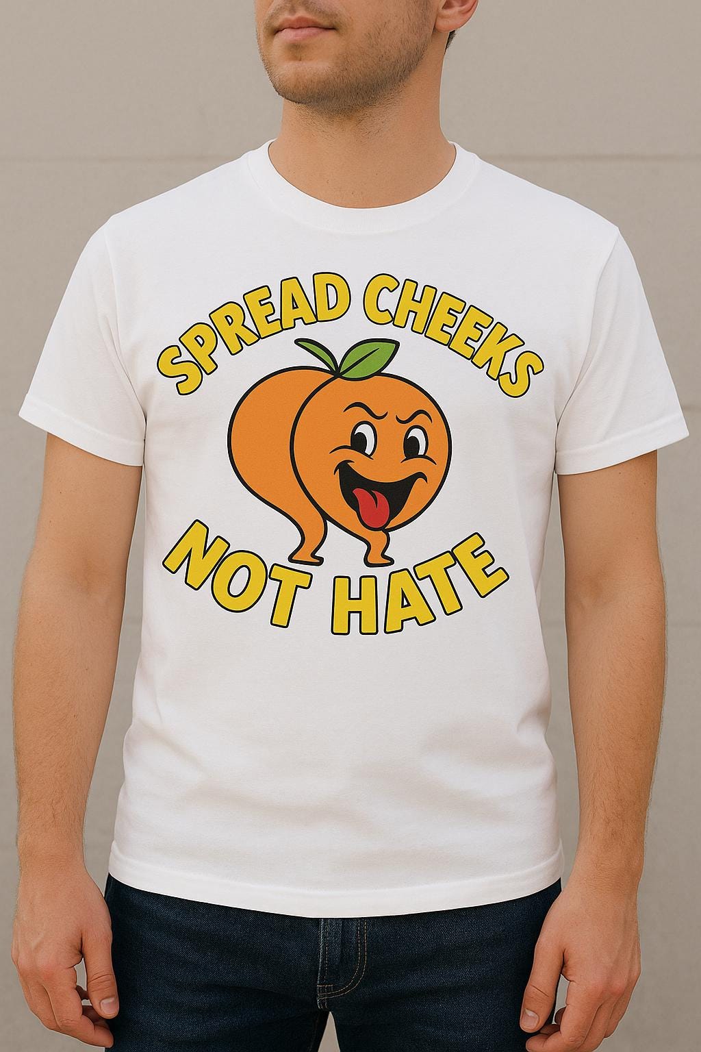 Funny Peach Pun T-Shirt: Sarcastic Humor Graphic Tee