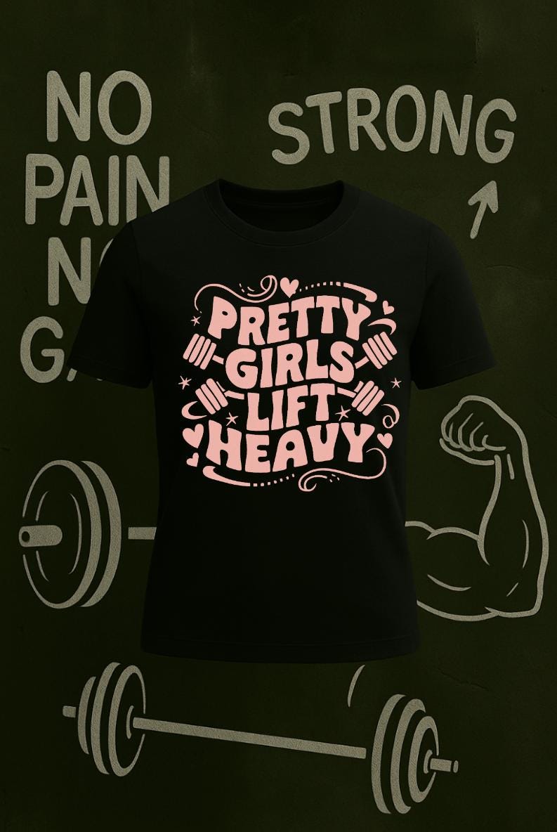 Pretty Girls Lift Heavy Shirt: Women's Gym Tee - Limited Edition