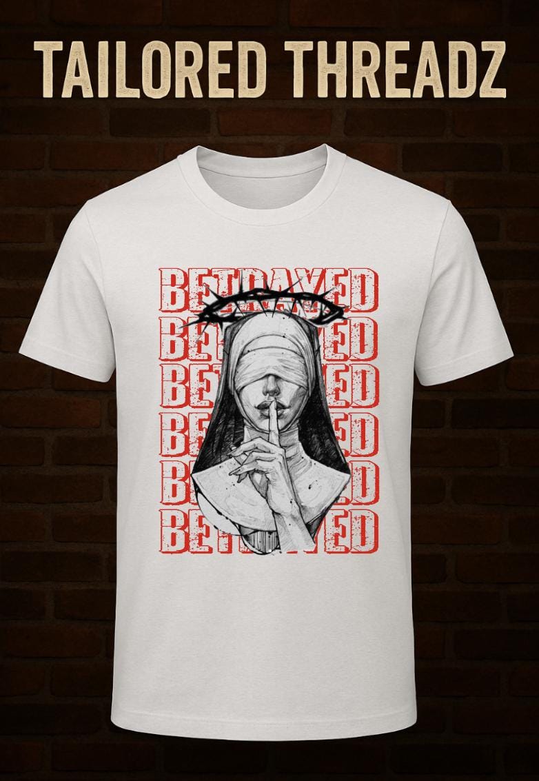 Betrayed Graphic Tee – Dark Streetwear Shirt | Limited Drop Urban Fashion | Gothic Horror Graphic T-Shirt