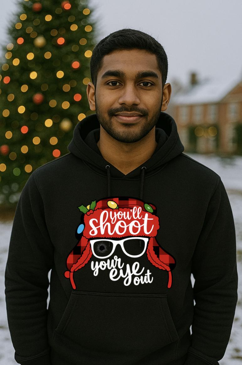 Funny Christmas Hoodie for Men & Women, Retro Holiday Hoodie, Christmas Inspired Hoodie, Holiday Humor Gift, Tailored Threadz