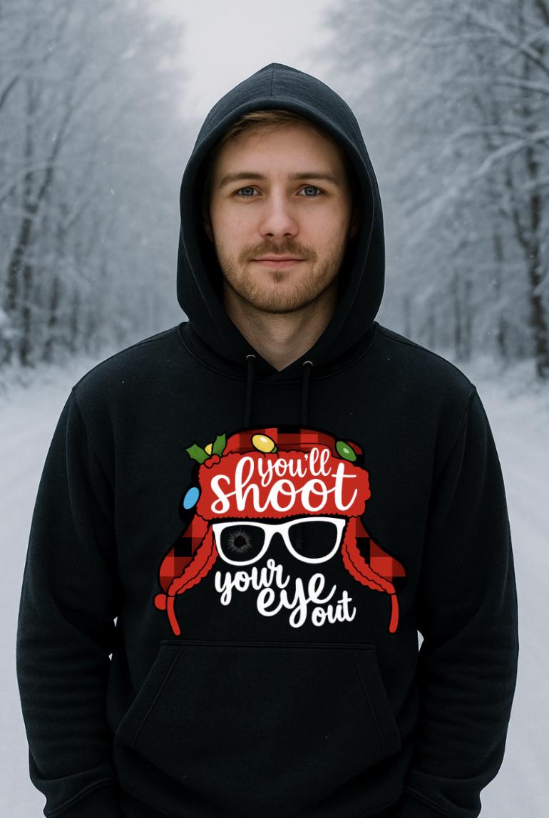 Funny Christmas Hoodie for Men & Women, Retro Holiday Hoodie, Christmas Inspired Hoodie, Holiday Humor Gift, Tailored Threadz