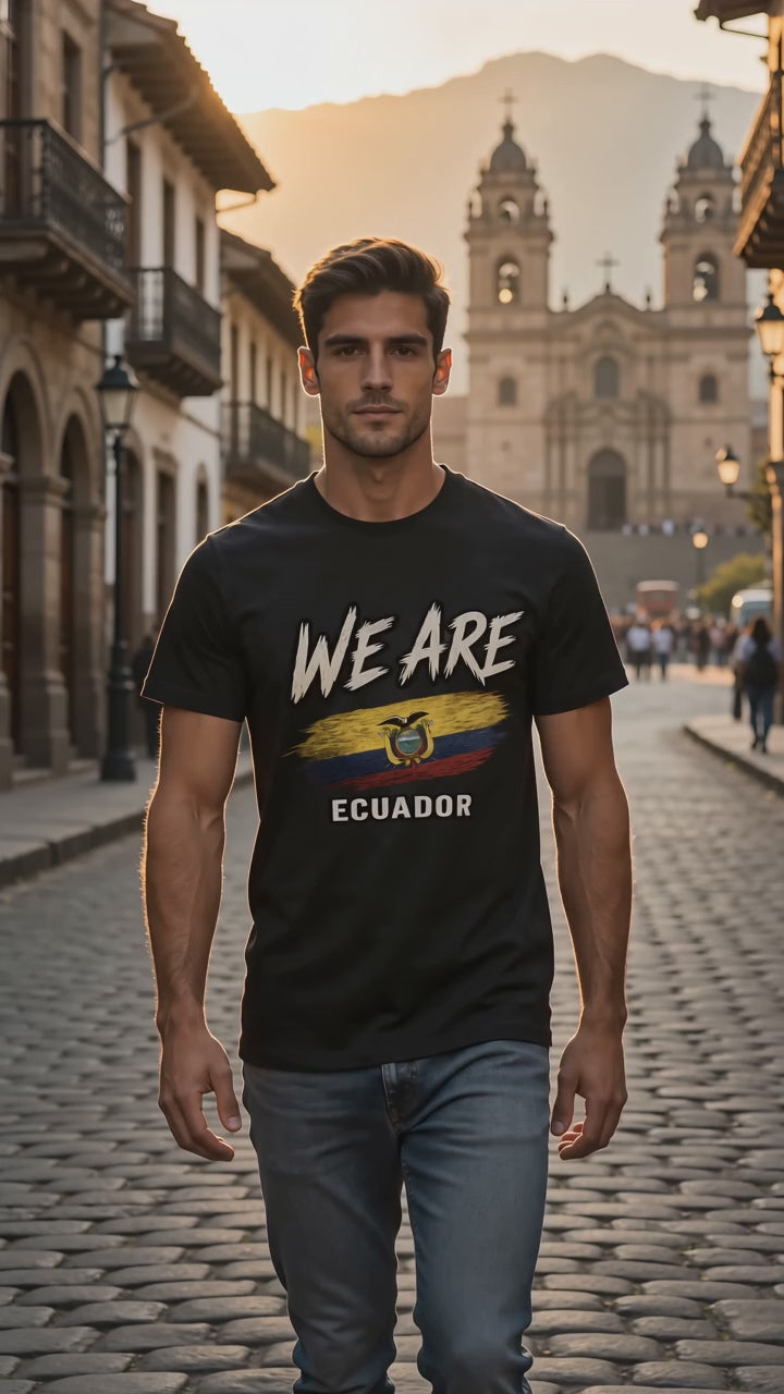 WE ARE Ecuador Heritage Flag T-Shirt