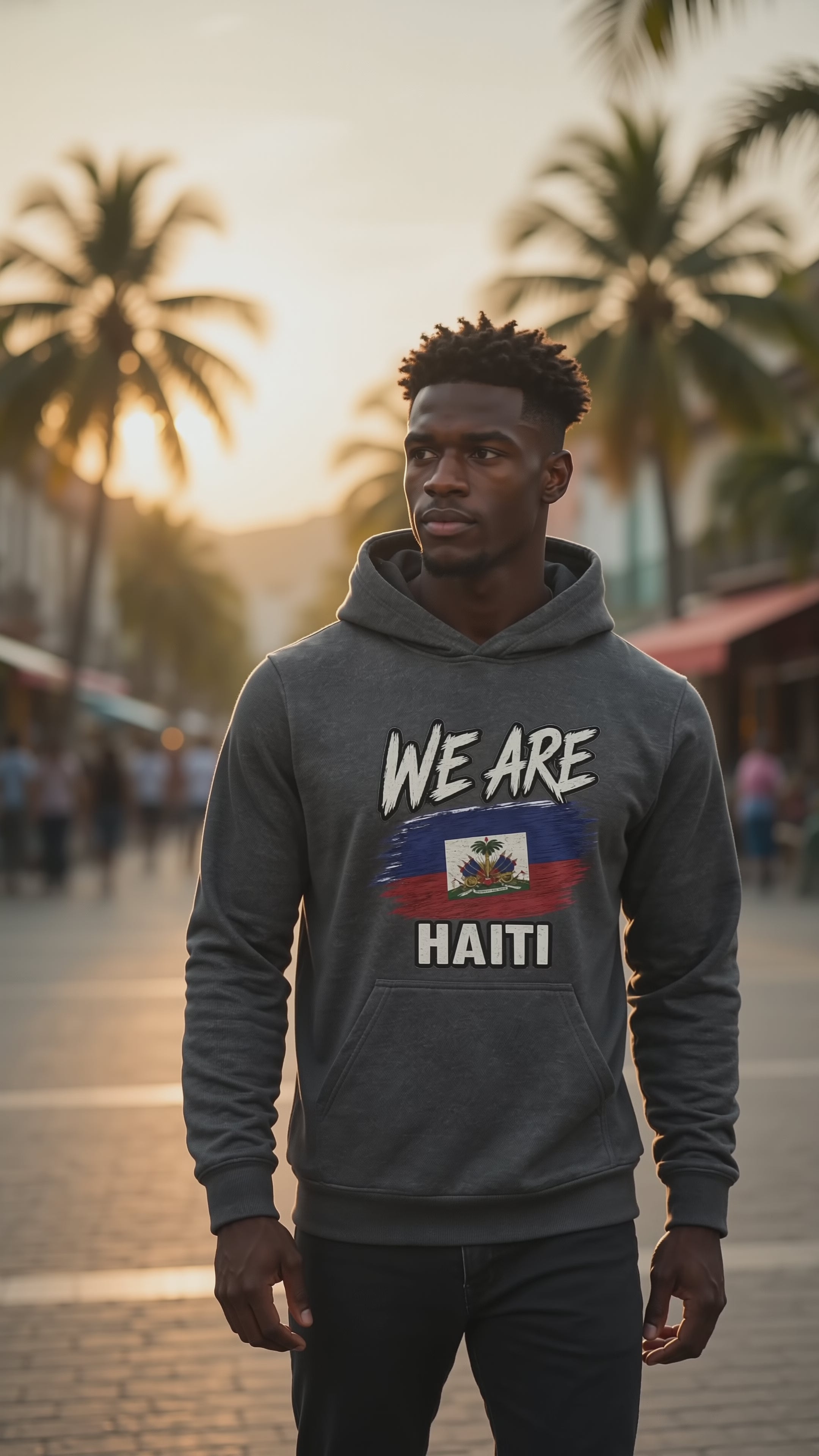 WE ARE Haiti Heritage Flag Hoodie