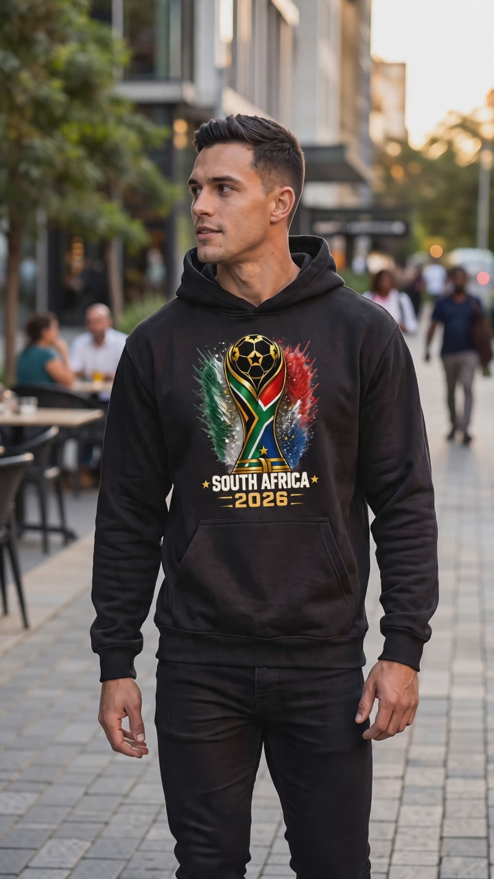 South Africa 2026 Soccer Hoodie | Football Fan Hoodie | World Cup 2026 Sweatshirt | South African National Team Pullover | Soccer Fan Gift