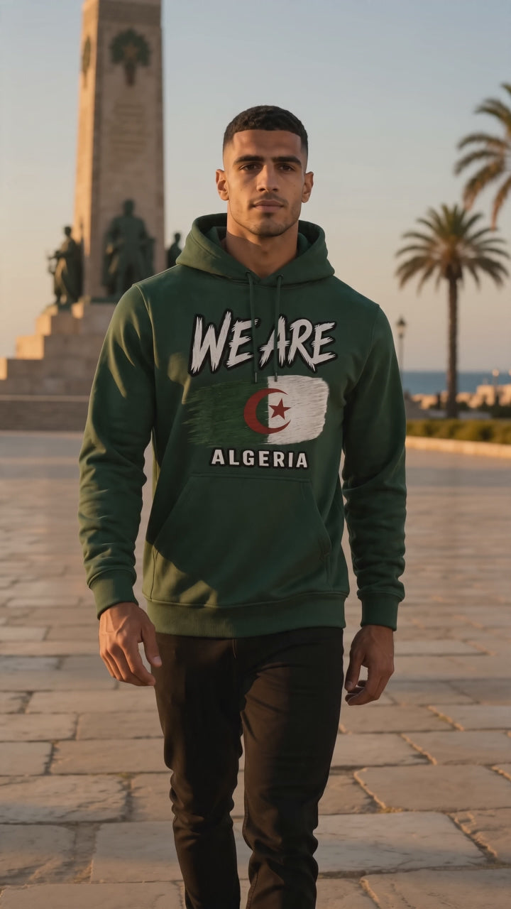 WE ARE Algeria Heritage Flag Hoodie
