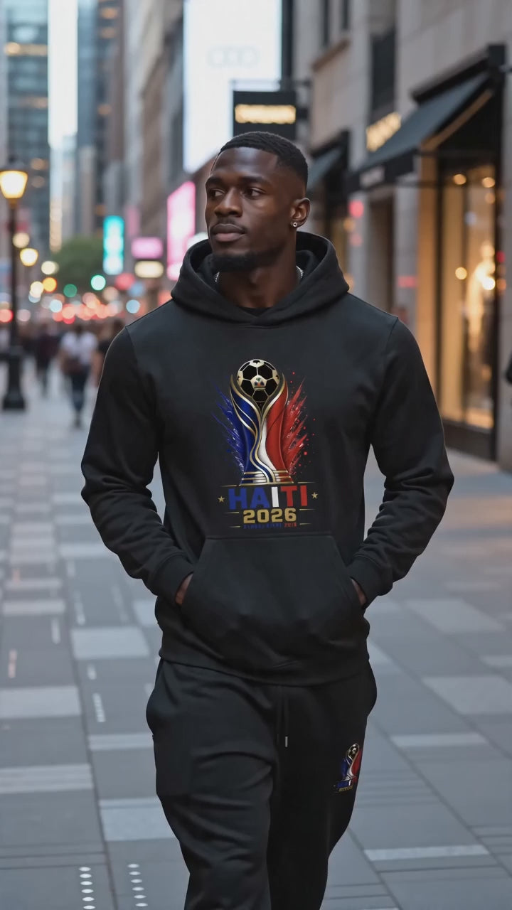 Haiti Soccer Hoodie 2026 – Haitian Pride Sweatshirt, Haiti Football Fan Apparel, Caribbean Heritage Hoodie, Haiti Supporter Gift