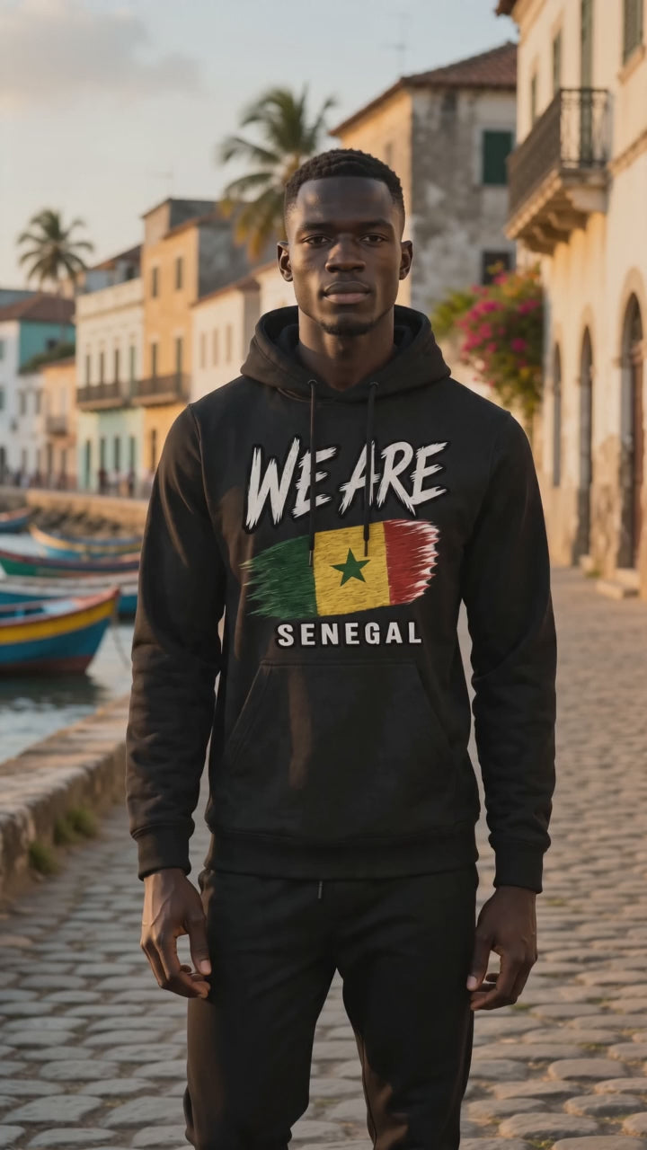 WE ARE Senegal Heritage Flag Unisex Hoodie