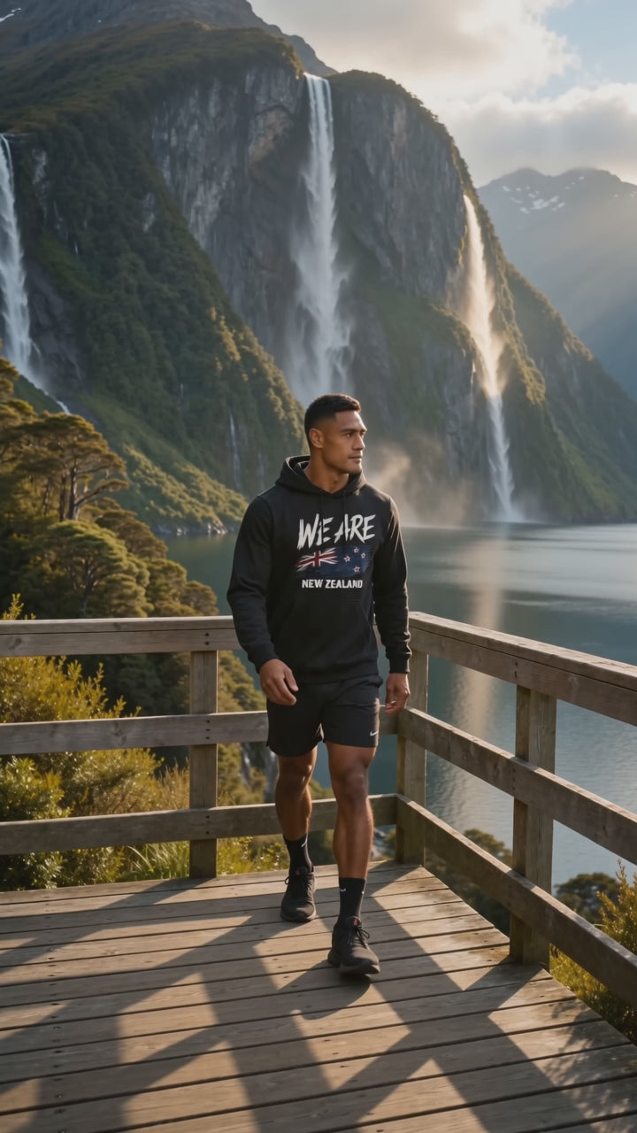 WE ARE New Zealand Flag Heritage Unisex Hoodie