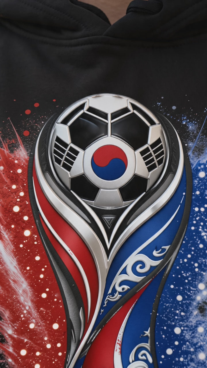South Korea 2026 Soccer Hoodie | Korea Football Hoodie | Korean Pride Pullover Sweatshirt | Soccer Fan Apparel