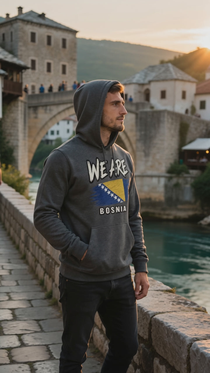 WE ARE Bosnia Flag Heritage Unisex Hoodie
