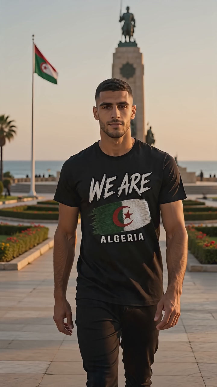WE ARE Algeria Flag Heritage T-Shirt