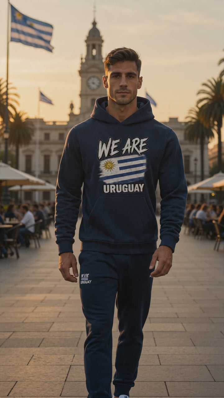 WE ARE Uruguay Heritage Flag Unisex Hoodie