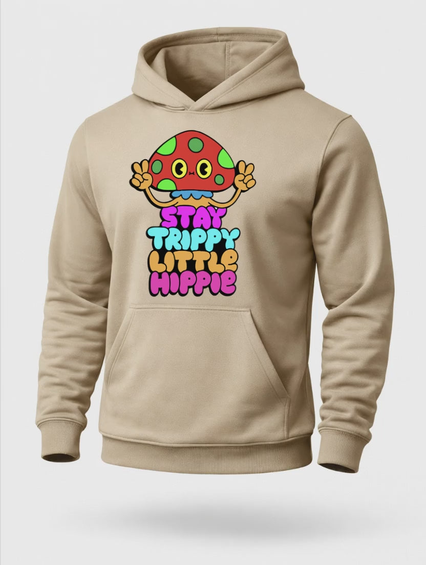 Trippy Mushroom Hoodie – Stay Trippy Little Hippie Psychedelic Hoodie