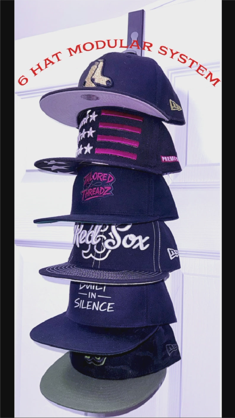 Modular Hat Rack Organizer | Expandable Snapback & Baseball Cap Storage