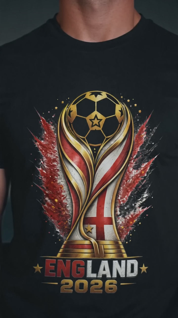 England 2026 Soccer Shirt | England Football Fan Streetwear Tee