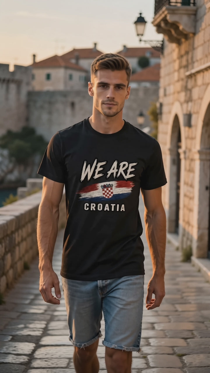 WE ARE Croatia Heritage Flag T-Shirt