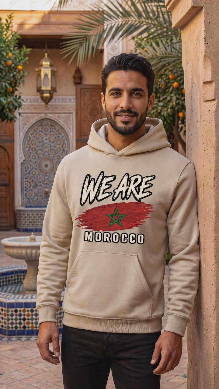 Morocco Heritage Flag Hoodie – WE ARE Collection