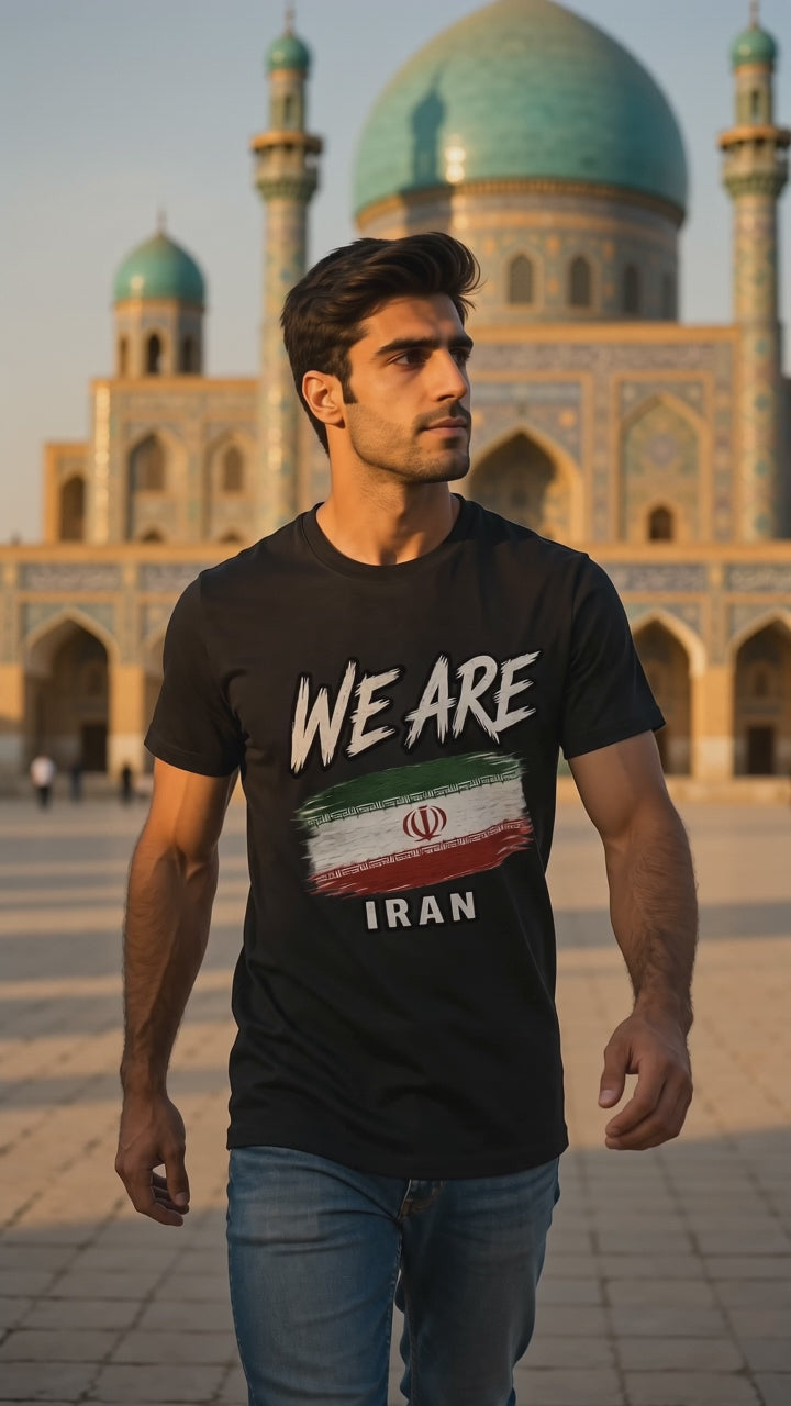 WE ARE Iran Flag Heritage T-Shirt