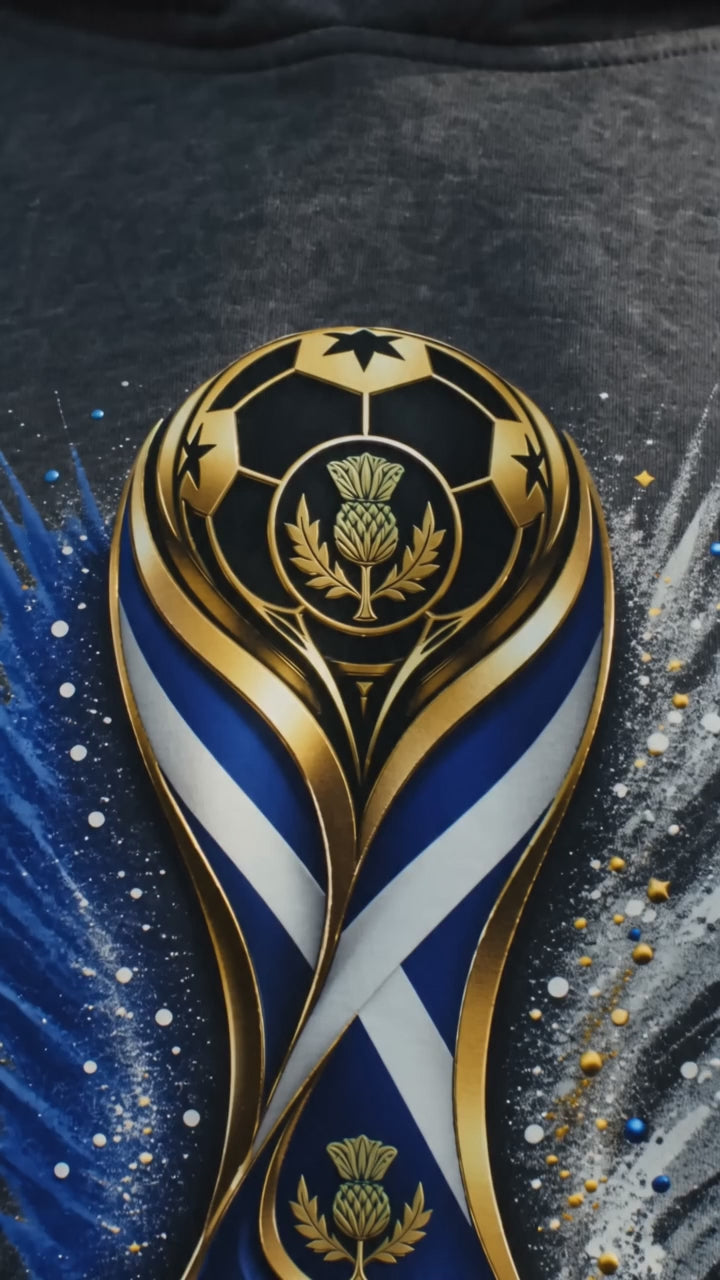 Scotland Soccer Hoodie 2026 | Scotland Football Hoodie | Scottish Fan Pullover Sweatshirt | Global Stage Hoodie