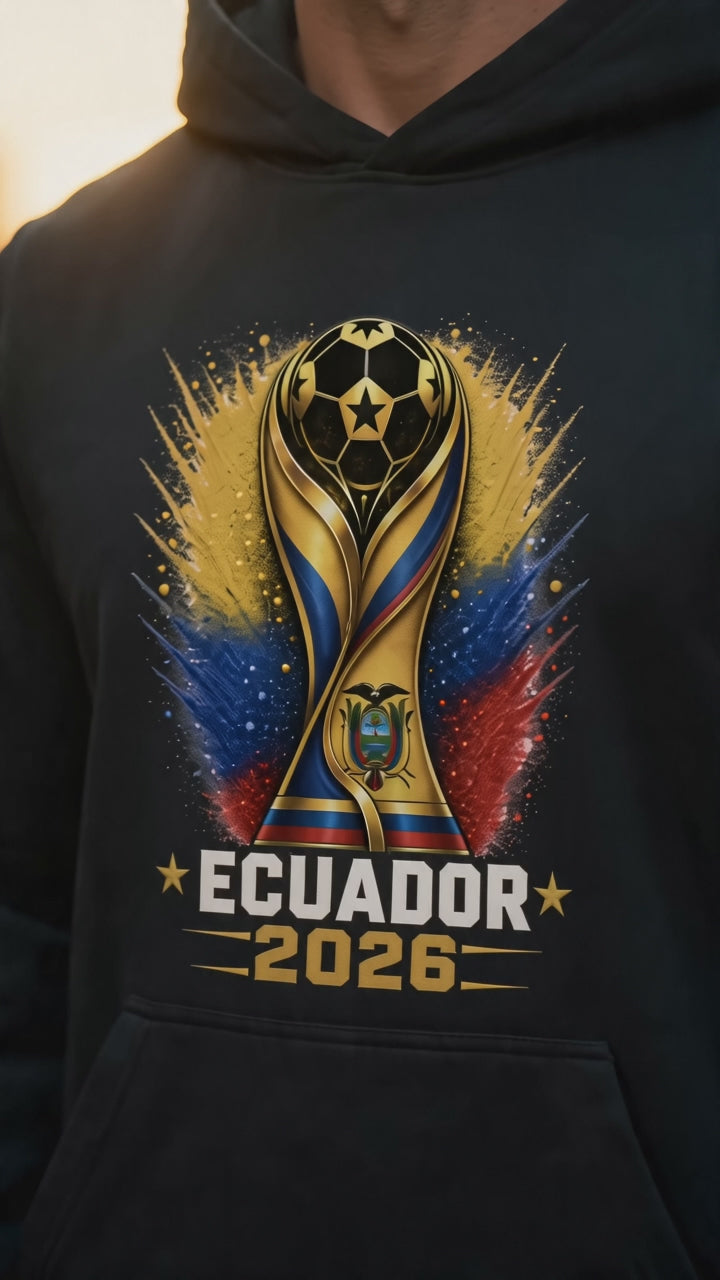 Ecuador Soccer Hoodie 2026 | Ecuador Football Hoodie | World Cup 2026 Hoodie | Ecuador National Team Sweatshirt | Soccer Fan Gift