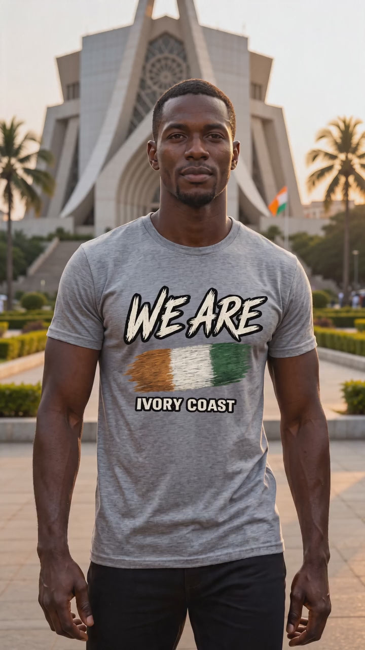 WE ARE Ivory Coast Heritage Flag T-Shirt